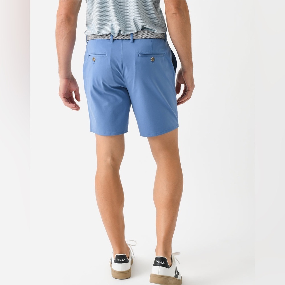 JOHNNIE-O Men’s Jupiter Cotton Performance Shorts Size 34 Blue Pockets Chino - Picture 6 of 16